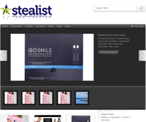 stealist.com: Stealist | the biggest steals on the web
the biggest steals on the web