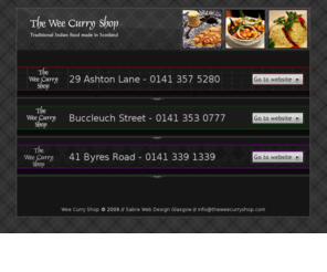 theweecurryshopglasgow.info: The Wee Curry Shops Glasgow. Indian restaurant and take away currys in Glasgow, UK
Mother India's top Indian Restaurants in Glasgow and Edinburgh in Scotland. Finest quality of Indian food in a great atmosphere - Book Online.