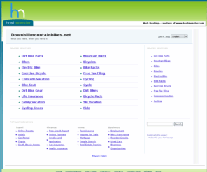 downhillmountainbikes.net: Downhill Mountain Bikes
Find downhill mountain bikes online.   Finding downhill mountain bikes isn't difficult if you know where to look.  Take a look in..