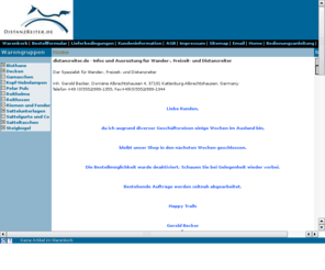 distanzreiter.de: distanzreiter.de - Infos und Ausrüstung für Wander-, Freizeit- und Distanzreiter
