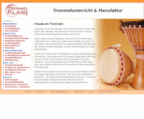 trommel-klang.com: Trommel, trommeln, Trommelunterricht und Trommelbau in München
Trommel, trommeln, Trommelworkshops, Trommelkurse und Trommelbau in München - eigenständig und authentisch