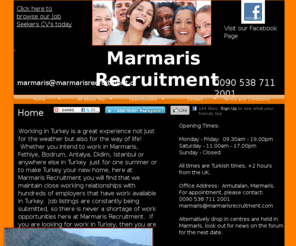 marmarisrecruitment.com: Jobs and work in Marmaris, Turkey
Find work in Marmaris/Turkey today!  Leave the job hunting to us whilst we look for the perfect job or career for you here in Marmaris, Turkey. Whether it is a Summer Job in Marmaris/Turkey or a permanent career, you will find the work you are looking for here.