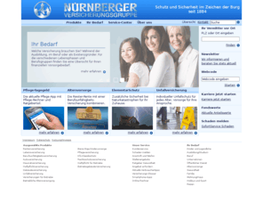 xn--nrnbergerversicherung-8hc.org: < NÜRNBERGER Versicherungsgruppe > - NÜRNBERGER
Das Leistungspaket der NÜRNBERGER Versicherung: Lebensversicherung, Haftpflichtversicherung, Autoversicherung, Baufinanzierung, Beamtendarlehen, Unfallversicherung, Fondsversicherung, Riesterrente ...