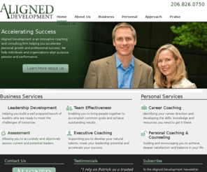 aligned-development.com: Aligned Development | Accelerating Success
Aligned Development is an innovative coaching and consulting firm helping you accelerate success by aligning purpose, passion and performance at all levels.