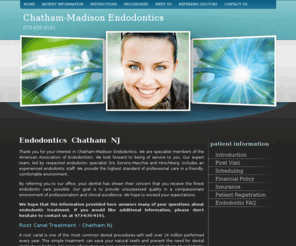 chathammadisonendo.com: Endodontics Chatham NJ, Endodontist
Chatham NJ Endodontist Drs Sorvino-Macchia and Hirschberg. We are a dental practice dedicated exclusively to endodontic care. Don't hesitate to contact us at 973-635-9191.