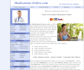 medication-orders.com: Medication-Orders.com - Order Prescription Medication Online
Order Prescription Medication Online - Order Soma, Fioricet and Tramadol 180 Online from Medication-Orders.com