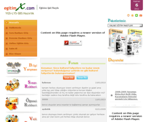 egitimx.net: .::EgitimX::. Eğitime Işık Hızıyla
Online ÖSS YDS OKS Hazırlık, egitimx Liselere Hazirlik,Üniversiteye Hazırlık,
OKS, LGS,ÖSS, YDS ,Online Egitim, Konu Anlatimi, Denemeler, Testler ve Rehberlik Hizmetleri.