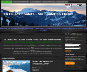 grandbornandchalet.com: La Clusaz Chalets - Ski Chalet La Clusaz | 26 Chalets in La Clusaz
Ski chalet rental in La Clusaz. Fab chalets at great prices in the stunning snow sure resort of La Clusaz 1 hr from Geneva airport 220km of pistes/95 ski lifts