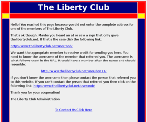 thelibertyclub.net: The Liberty Club
