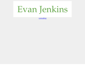 evanjenkins.net: Evan Jenkins
Evan Jenkins