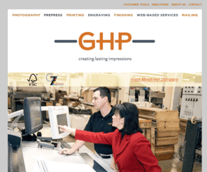 gistandherlin.com: - GHP -
GHP is the largest independently owned commercial printer in southern Connecticut. Our business is grounded in the traditional craft of offset printing but extends through the full range of 21st-century graphic arts services-from digital photography through fulfillment and web-based services. We operate in a state-of-the-art 60,000 square foot facility in West Haven Connecticut