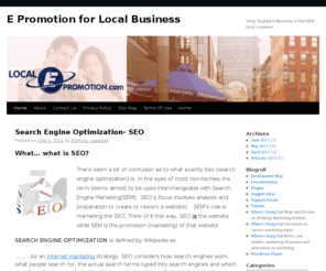 localepromotion.com: E Promotion for Local Business
 E Promotion for Local Business - SEM & SEO Services    for       Local Businesses 