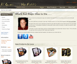 magicreviewed.com: Five Star Magic, Magic Gems - Not Rubble
Five Star Magic :  - Books DVDs Props Mentalism Stand Up Magic Close Up Magic Documentaries magic, magic tricks, learn magic, learn mentalism, how to magic