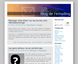 blog-emailing.fr: Blog de l'emailing
Emailing blog : L'actualite de l'emailing, les solutions d'emailing existantes, astuces pour realiser votre campagne d'emailing, votre campagne d'emarketing