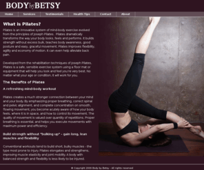 bodybybetsy.com: Body by Betsy - Pilattes personal trainging
