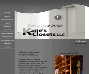 katiesclosets.com: Custom Closets & Storage
Custom storage for closets, laundry rooms, pantry, home office, garage and mudrooms.