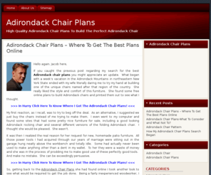 adirondackchairplansinfo.org: Adirondack Chair Plans - Get Quality Adirondack Chair Plans
Adirondack Chair Plans - Discover The Amazingly Simple and Quality Plan That I Used To Build My Adirondack Chair