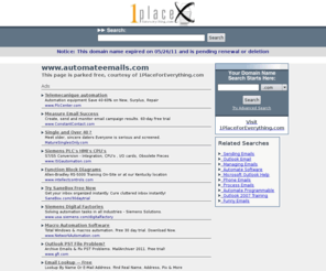 automateemails.com: Automate Emails - Let The Computers Do The Hard Work
A complete system for automating your emails.