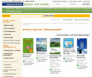 baerfuss.de: baerens und  fuss - Buchversand und Verlag
Die Baerens und Fuss OHG ist als Versandbuchhandel und Verlag mit Schwerpunkten in den Bereichen ökologische Landwirtschaft, umweltfreundliches Alltagsleben und sanfter Tourismus tätig.