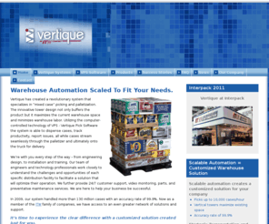 vertique.com: Vertique - Warehouse Automation
Hartness Vertique Warehouse Automation provides the most proven, accurate and dependable case picking and order fulfillment solution on the market today.