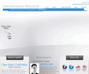 generationsbeyond.com: Generations Beyond - Digital Marketing Agency - Web Design, Social Media Marketing, SEO, Long Island, NY
Generations Beyond is a full service digital marketing agency located in the heart of Long Island, NY