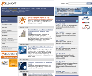 russoft.com: All about software outsourcing to Russia. RUSSOFT & Outsourcing-Russia.Com
Outsourcing-Russia.com is a non-profit portal serving the interests of international companies seeking business partners in Russia for outsourcing of software development.