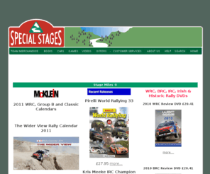 specialstages.co.uk: Specialstages.com - the  name for rally merchandise
Special Stages - the new name in rally merchandise, We have rally books, videos, scale models in both 1:43 and 1:18, slot cars, radio controlled cars, and games for your PC or console. If it's rally, it's here. Click HERE!