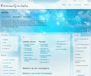 fammeijer.info: Welkom op de voorpagina
Joomla! - Het dynamische portaal- en Content Management Systeem