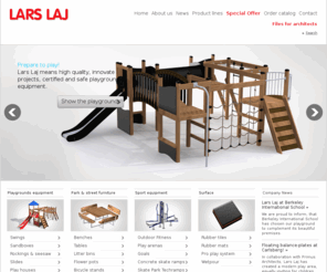 larslaj.co.uk: Lars Laj® | Playgrounds for kids | Playground equipment
Lars Laj: Highest quality playgrounds for children. Over 30 years of experience in playgrounds production, our products are safe (EN1176 norm) and durable.