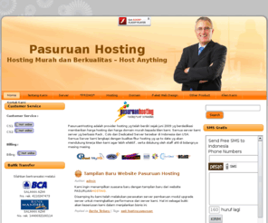 pasuruanhosting.com: Pasuruan Hosting & Domain Murah Berkwalitas
Pasuruan Hosting menyediakan jasa layanana hosting dan domain, web design, pengadaan perangkat dan setting LAN WIFI.