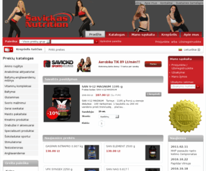 savickasnutrition.lt: Papildai, proteinas, vitaminai sportui
Maisto papildai, proteinas, superpump250, proteinas, bcaa, animal pak, 