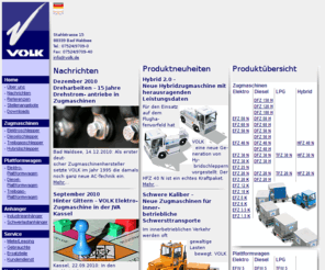volk-gse.com: Herzlich Willkommen bei VOLK Fahrzeugbau!
Zugmaschinen und Plattformwagen mit Elektro-, Diesel-, Hybrid- und Treibgasantrieb für den Einsatz in der Industrie und auf Flughäfen. VOLK Fahrzeugbau GmbH.