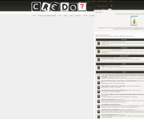 akcjacredo.pl: Jakie jest Twoje CREDO? | Napisz | Posłuchaj | Skomentuj | :: Strona Główna
Posłuchaj audycji, napisz, skonfrontuj swój sposób na życie z innymi. Jeśli wierzysz w boga, ambicje, pieniądze, zabawę lub cokolwiek innego napisz nam o tym. Jeśli w nic nie wierzysz tym bardziej ten portal jest miejscem dla ciebie.
