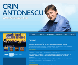 crinantonescu.ro: Crin Antonescu | Romania bunului-simt
Site-ul oficial al lui Crin Antonescu, candidatul PNL pentru alegerile prezidentiale din 2009 din Romania.