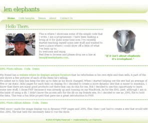 lenelephants.com: Len Elephants
If it's not about elephants it's irrelephant.