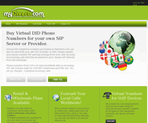 mydid.co.uk: My DID Number - Virtual Telephone Number - VoIP DID Provider
Buy Virtual DID Phone Numbers for your own SIP Server or DID Provider. VoIP Virtual DID telephone numbers purchased at MyDivert.com save on international forwarded calls with our very low call rates. voip numbers