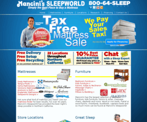 sleepworld.com: Mancini's Sleepworld - The Best Place to Buy a Mattress, Bedroom Furniture, Kids Furniture, Futon, Massage Chair
Mancini's Sleepworld, simply the best place to buy a mattress or furniture