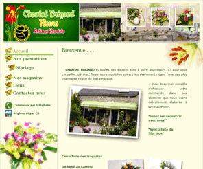 brigand-fleur.com: Chantal Brigand artisan fleuriste mariage erdeven plouhinec belz la ria morbihan
