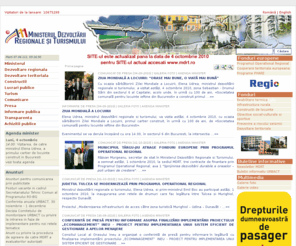 mdrl.ro: Prima Pagina » Ministerul Dezvoltãrii Regionale şi Turismului
