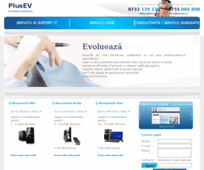 plusev.ro: Plusev.ro
Plus EV ofera clientilor sai toata gama de servicii IT (managementul informatiei, instalari si suport tehnic), de la comunicatii la servere, de la statii de lucru la periferice.