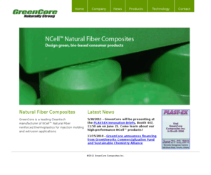 greencorecomposites.com: GreenCore Composites Inc. - Natural Fiber Composites, Biofiber Composites, Bio-based Composites, Biocomposites, Wood Plastic Composites, NCell, Automotive Natural Fiber Composites, Natural Fiber reinforced Thermoplastics, Bioplastics, Biopolymers
