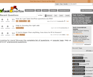 taskoverflow.com: Task Overflow
Questions and answers on being productive with software, environment, and people within your work or home office.