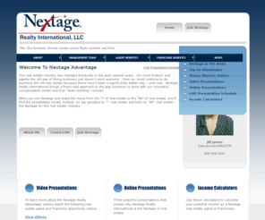 thesoldgroup.com: Nextage Realty Opportunity
Nextage Realty International brings a fresh new opportunity to the way real estate business is done with our innovative compensation model and true team building concept. 