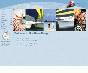 givencats.com: Ron Given Catamaran Design, sail and power, New Zealand 