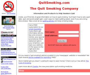 quitsmokingillinois.com: QuitSmoking.com - The Quit Smoking Company Home Page Stop Smoking
Quit Smoking Information and Products to Help Smokers Stop Smoking