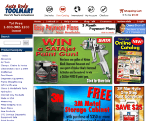 autotoolmart.com: Auto Body Toolmart - Paint Booths, Shop Equipment, Dent Repair Tools
America’s #1 supplier for paint Booths, spray booths, body shop tools, body shop supplies and other auto body repair equipment.  Low prices, fast shipping, satisfaction guaranteed!