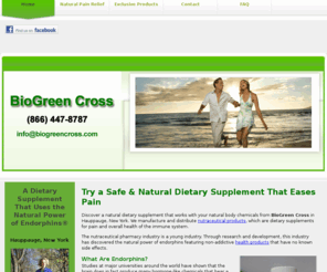 biogreencross.com: Bio Green Cross | Hauppauge, NY - Mobile Edition
Discover a natural dietary supplement that works with your natural body chemicals from Bio Green Cross in Hauppauge, New York.