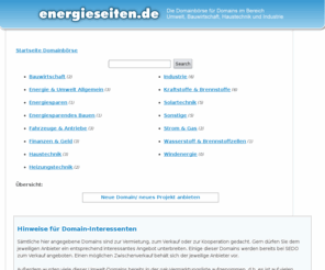 energieseiten.de: ~~ Domains  Angebote Domainbrse Verkauf
bersicht und Infos zu Domainangeboten, wie ;