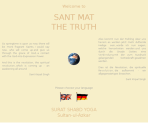 santmatworld24.com: Portal: Sant Mat - Sultan-ul-Azkar / Surat Shabd Yoga - Sant Kirpal Singh
Sant Mat - Die Wahrheit: Das internationale Hauptportal zu Sant Kirpal Singh