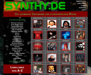 synthy.de: Synthy.de - Alles rund um die elektronische Musik
Elektronische Datenbank für Künstler